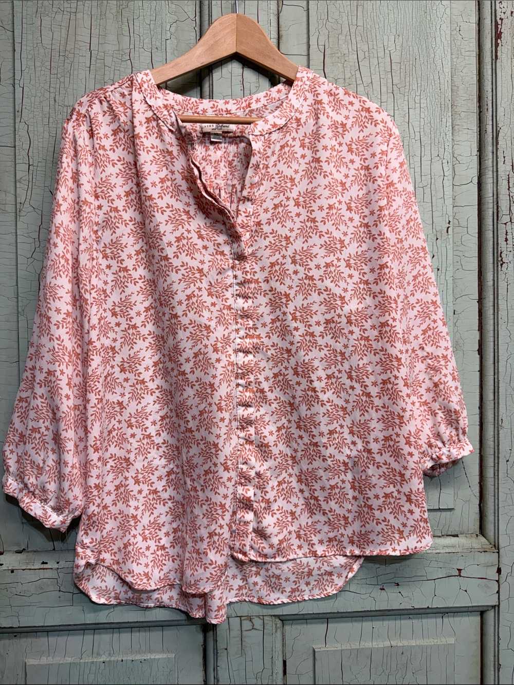 Jachs Girlfriend Floral Button-Down Blouse